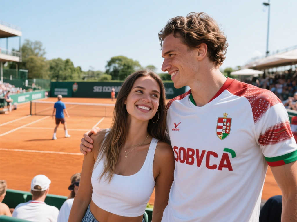 利物浦新星索博斯洛伊的女友：金发高挑、网球技艺出众的美女